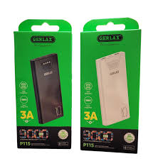 GERLAX - Power Bank 5000mAh - 5v/2.4A - USB Output - Micro Input - USB Output GP-02F