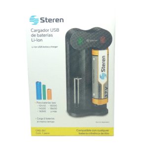Cargador USB de pilas Li-Ion cilíndricas CRG-261