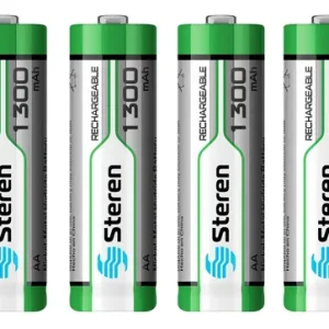 Paquete de 4 pilas recargables "AA" NiMH 1300 mAh
