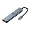 Adaptador multipuerto 7 en 1 con conexión USB-C